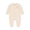 Beige kruippakje met leeuwtje - One piece suit vanilla melee